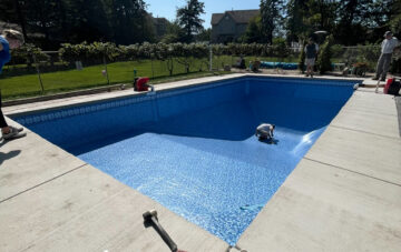 replacement of the vinyl liner